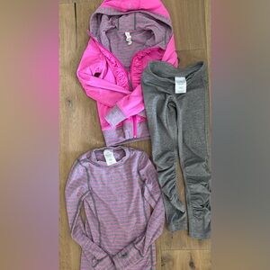 Ivivva Pink and Gray Kids Matching Set